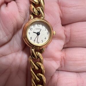 Guess Gold-Tone Chain Bracelet Watch - UNTESTED